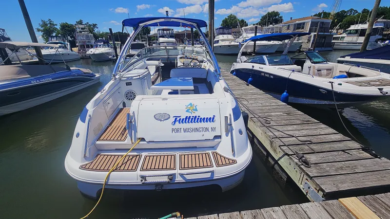 Slide: The Image of 1999 Cobalt 293 boat docked at marina, Port Washington, NY. - 19