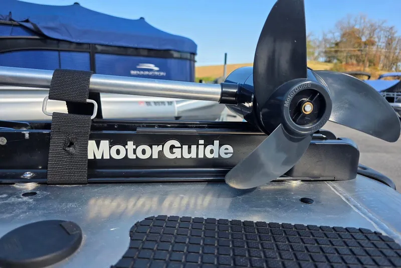 Slide: The Image of MotorGuide trolling motor on 2010 Bass Tracker Pro Crappie 175 boat. - 9