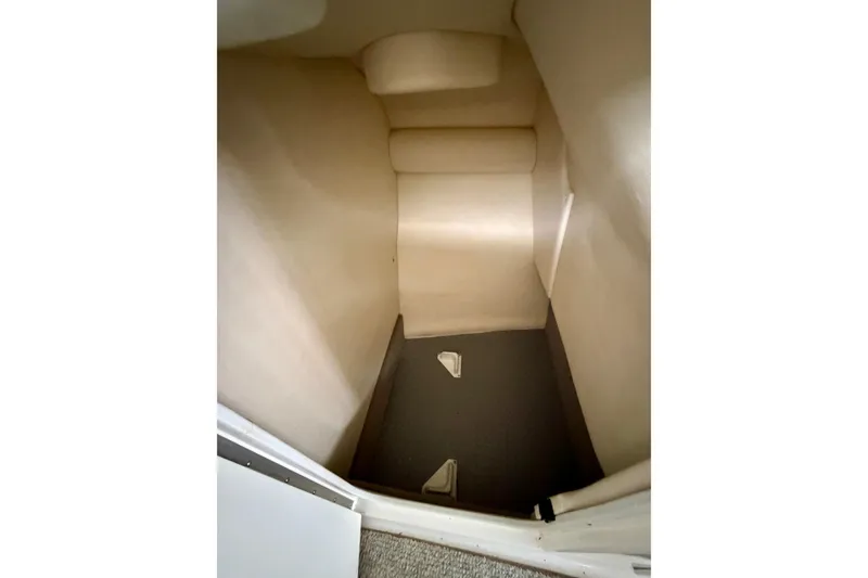 Slide: The Image of 2007 Sea Ray 290 SLX boat bathroom interior with toilet and sink. - 26