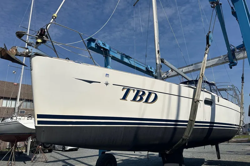 Slide: The Image of Engine compartment of 2008 Jeanneau Sun Odyssey 42 DS with Yanmar engine. - 39