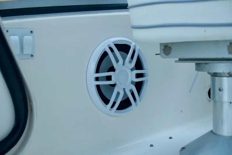 Slide: The Image of Speaker and seat base on 2006 Sea Ray 44 Sedan Bridge yacht. - 6