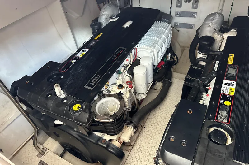 Slide: The Image of Engine room of 2011 Cruisers Yachts 540 Sports Coupe with Volvo Penta IPS 600 engines. - 34