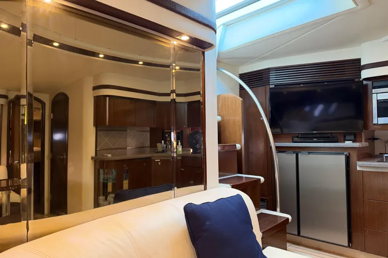 Slide: The Image of Luxurious interior of 2011 Cruisers Yachts 540 Sports Coupe with modern amenities. - 50