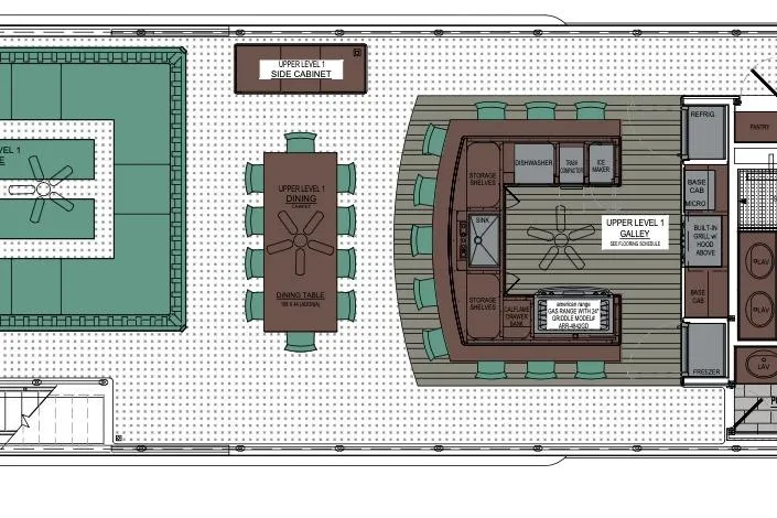 Slide: The Image of Floor plan of Adonia Artemis Trip #10, 2025, showing upper and lower levels. - 4