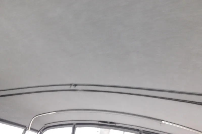 Slide: The Image of Interior view of 1997 Sea Ray 400 Sundancer boat canopy. - 18