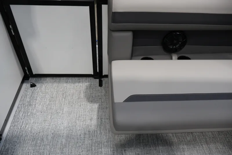 Slide: The Image of Interior of 2026 Premier 200 Sunscape RF boat, featuring sleek seating and modern design. - 43