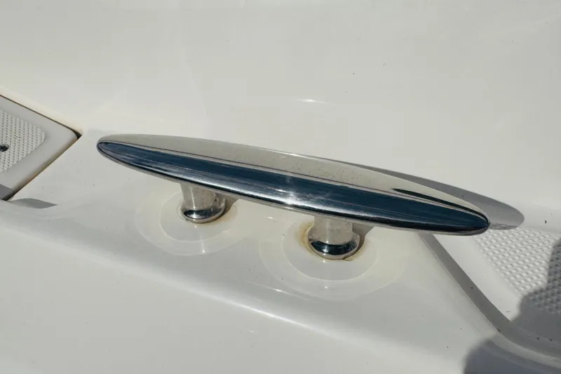 Slide: The Image of Chrome cleat on 2006 Regal 3360 Window Express boat deck. - 19