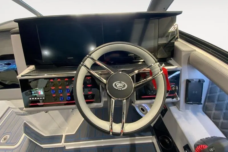 Slide: The Image of 2026 Cobalt R35 dashboard with modern steering wheel and advanced control panel. - 11