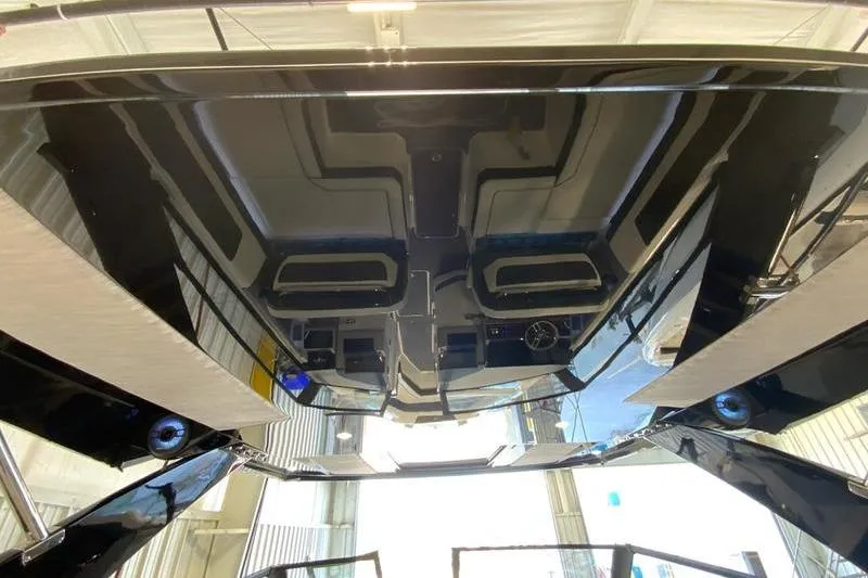 Slide: The Image of 2026 Cobalt R35 boat interior with sleek, modern design and advanced features. - 28