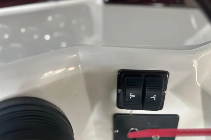 Slide: The Image of Control panel of a 2000 Chris-Craft 308 Express Cruiser boat. - 30