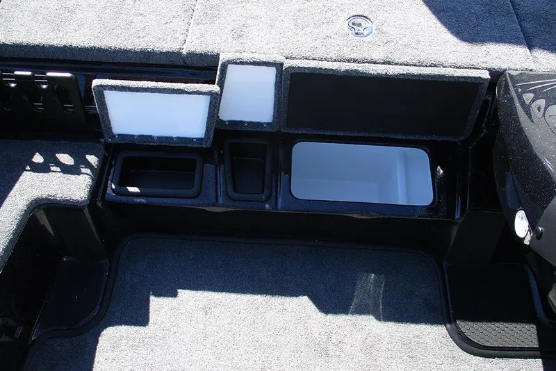 Slide: The Image of Interior compartments of 2026 Phoenix 818 Pro boat, featuring storage and utility spaces. - 18