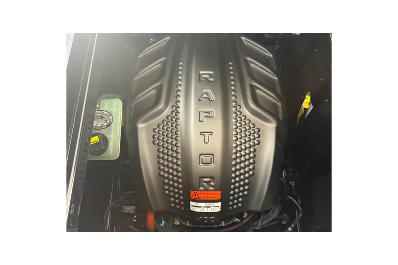 Slide: The Image of 2026 Moomba Max engine with Raptor branding, showcasing powerful performance features. - 9