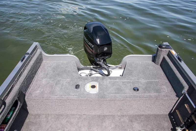 Slide: The Image of Manufacturer Provided Image: 2020 Crestliner 1650 Fish Hawk SE SC boat with Mercury outboard motor on water. - 18