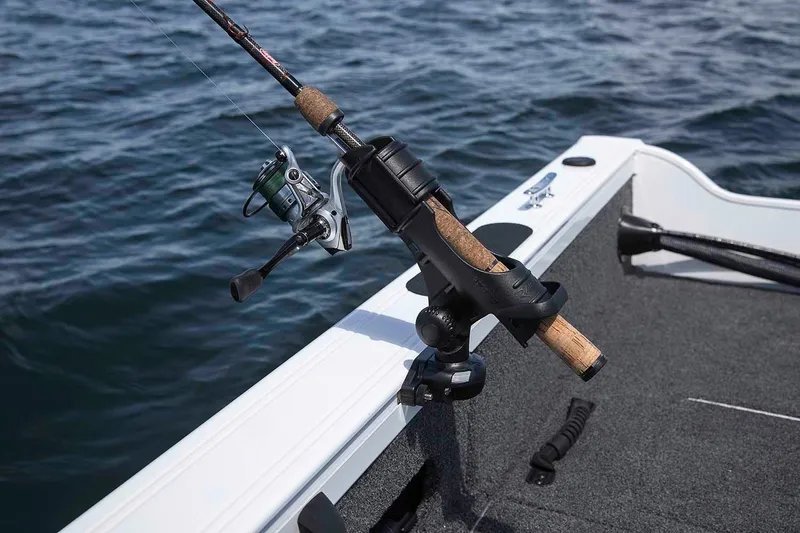 Slide: The Image of Manufacturer Provided Image: Fishing rod holder on a 2020 Crestliner 1650 Fish Hawk SE SC boat. - 20
