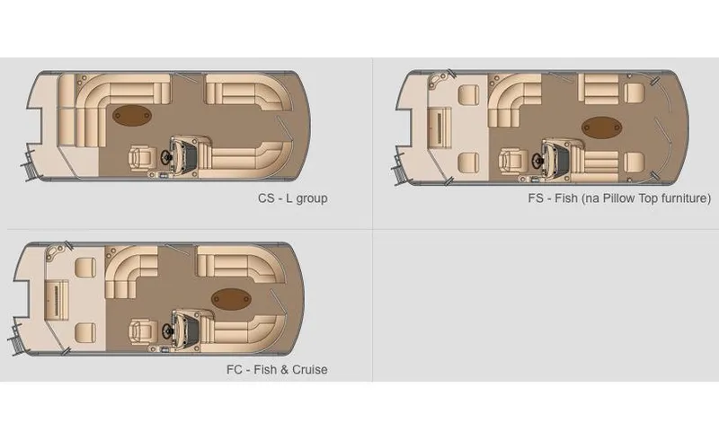Slide: The Image of Manufacturer Provided Image: 2014 Harris FloteBote Sunliner 200 floor plans: CS, FS, FC configurations. - 30