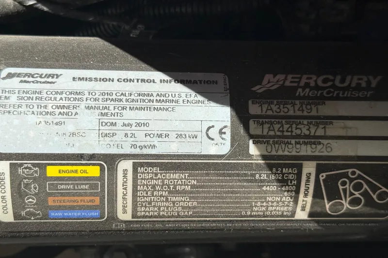 Slide: The Image of 2011 Sea Ray 270 SLX interior showing control panel and wiring details. - 29