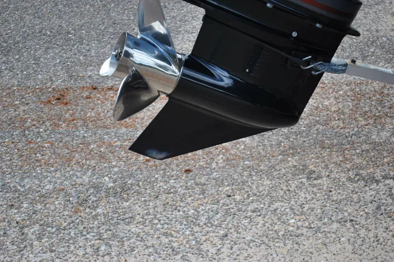 Slide: The Image of 2024 Express 180XP boat propeller on textured surface. - 24