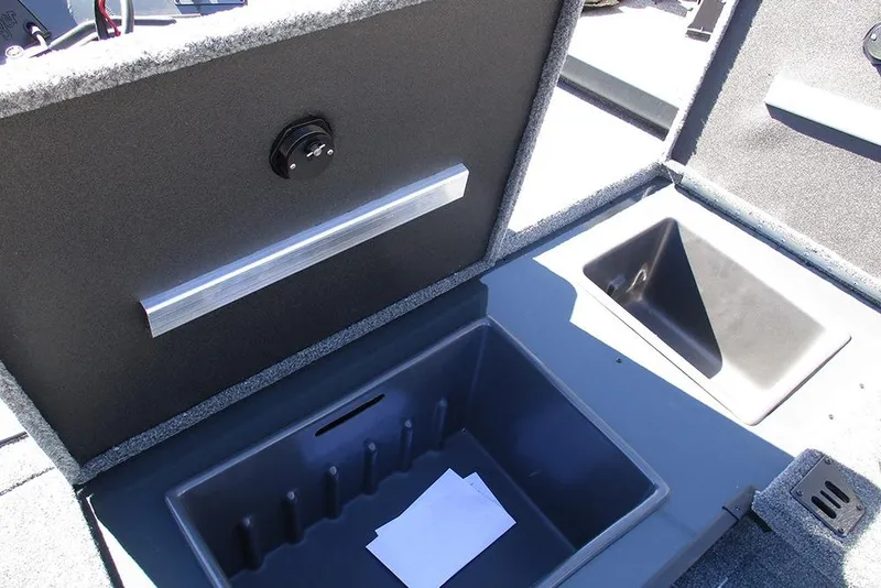 Slide: The Image of 2026 Ranger RT178 boat interior with Lowrance electronics and trolling motor. - 10