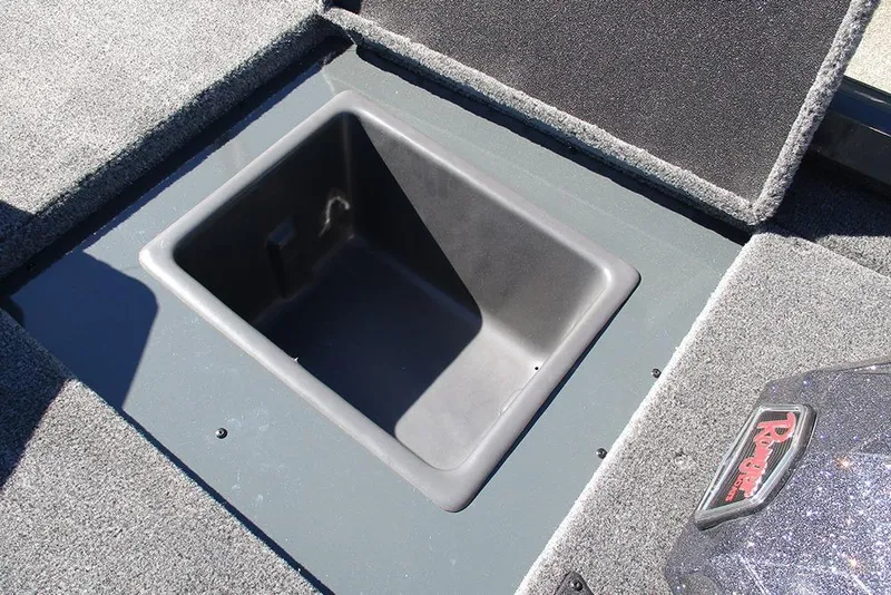 Slide: The Image of Open storage compartment in 2026 Ranger RT178 boat, featuring a spacious interior. - 12