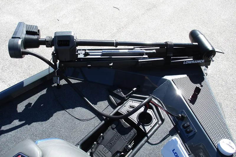 Slide: The Image of 2026 Ranger RT178 boat dashboard with steering wheel and Lowrance display. - 30