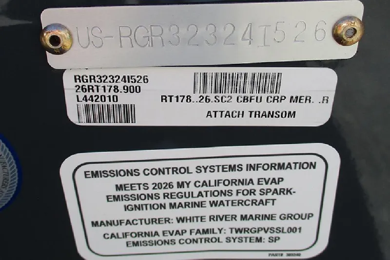 Slide: The Image of 2026 Ranger RT178 boat deck with Lowrance electronics and carpeted flooring. - 32