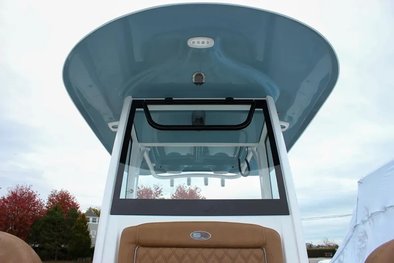 Slide: The Image of Brown cushioned seat on 2026 Sea Hunt Ultra 265 SE boat. - 42