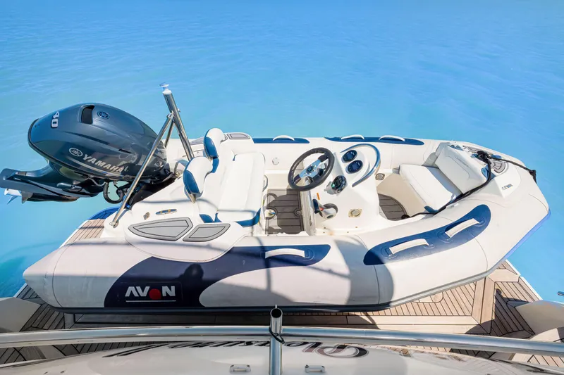 Slide: The Image of Luxury Princess 56 yacht with Avon tender and Yamaha engine, 2017 model. - 40