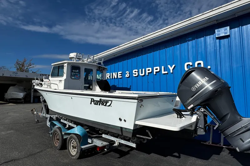 Slide: The Image of 2021 Parker 2320 Sport Cabin boat with Yamaha engine at Marine Supply Co. - 3