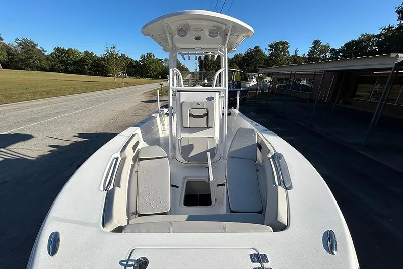 Slide: The Image of 2026 Sea Pro 202 Center Console boat with spacious seating and sleek design. - 15