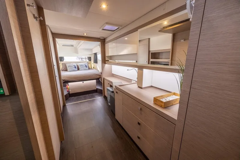 Slide: The Image of Luxurious bedroom interior of 2023 Fountaine Pajot Tanna 47 yacht. - 35