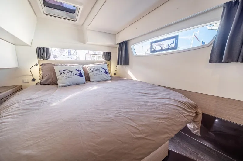 Slide: The Image of Luxurious bedroom interior of 2023 Fountaine Pajot Tanna 47 yacht. - 40