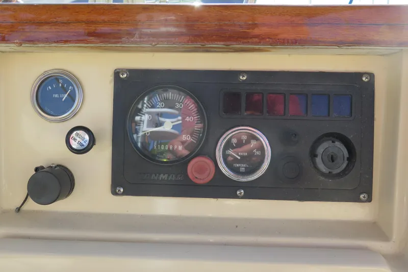 Slide: The Image of Wooden hatch doors on a 1990 Island Packet 35 sailboat. - 28