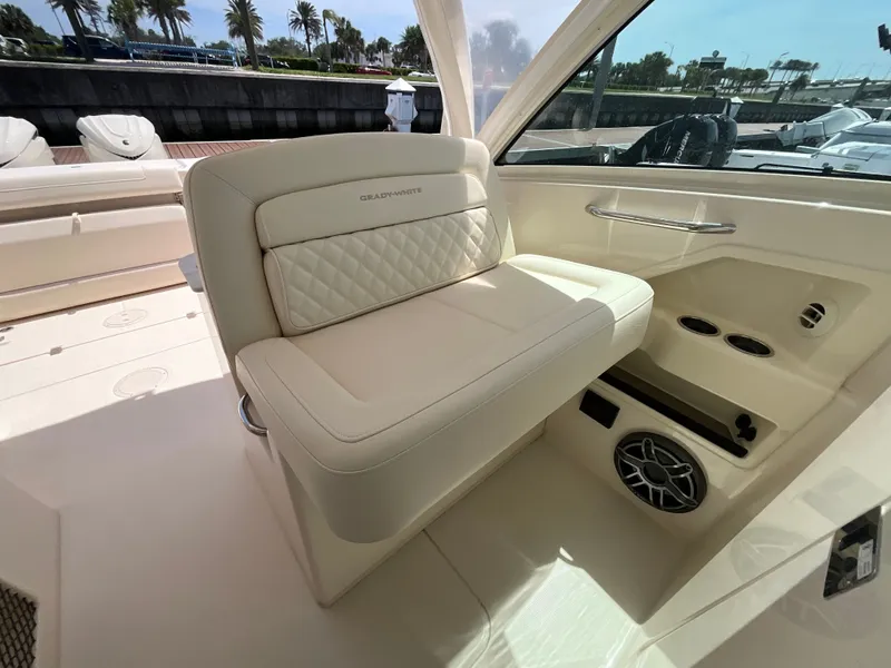 Slide: The Image of Interior of Grady-White Freedom 325 boat, model year 2026. - 20