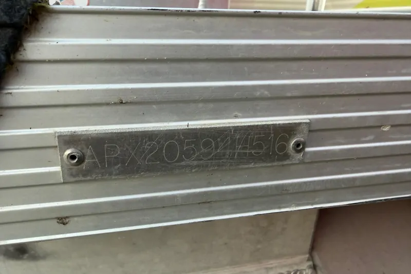 Slide: The Image of 2016 Qwest Adventure 7514 Cruise Deluxe metal identification plate with serial number. - 6