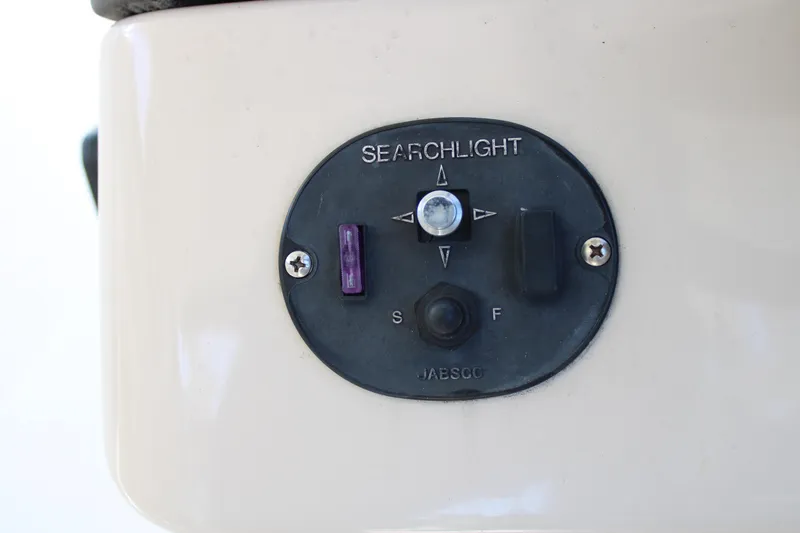 Slide: The Image of Control panel for searchlight on 2021 Boston Whaler 320 Vantage boat. - 50