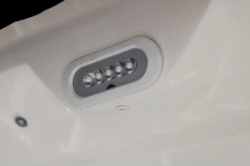 Slide: The Image of LED light fixture on a 2021 Boston Whaler 320 Vantage boat. - 82
