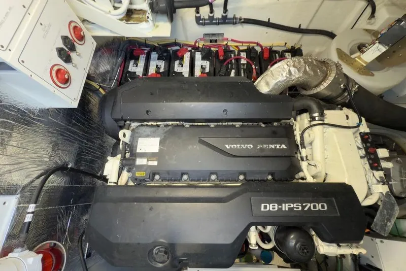 Slide: The Image of Engine room of 2020 Cruisers Yachts 50 Cantius with Volvo Penta D8-IPS700 engine. - 59