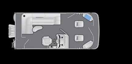 Slide: The Image of Layout of the 2026 Bennington 188SF-2F pontoon boat. - 14