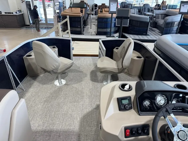 Slide: The Image of Interior view of a 2026 Bennington 188SF-2F pontoon boat. - 5