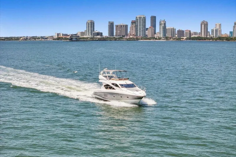 Slide: The Image of Engine room of 2009 Sunseeker Manhattan 52 yacht with equipment and storage containers. - 66