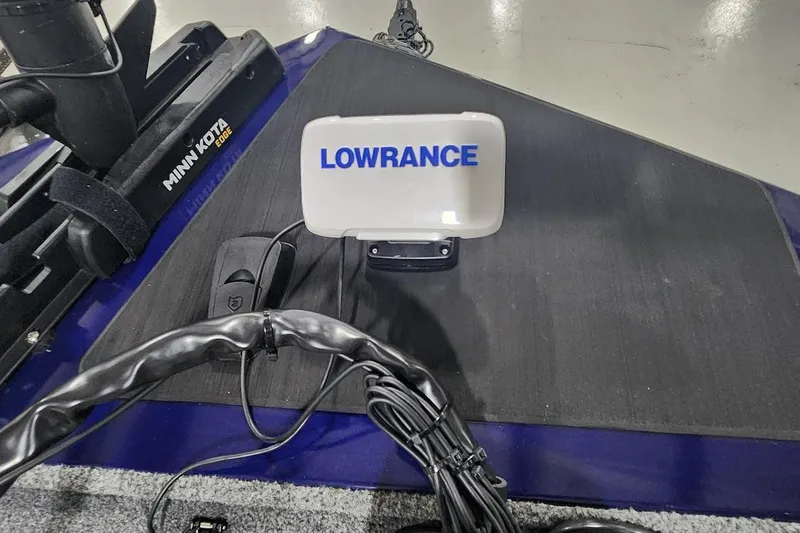 Slide: The Image of 2021 Tracker Pro 170 boat with Lowrance and Minn Kota Edge equipment. - 7