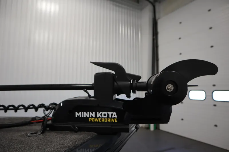 Slide: The Image of Minn Kota PowerDrive trolling motor on 2024 Crestliner 1750 Hawk boat. - 13