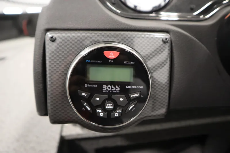 Slide: The Image of Audio system control panel in 2024 Crestliner 1750 Hawk boat. - 29