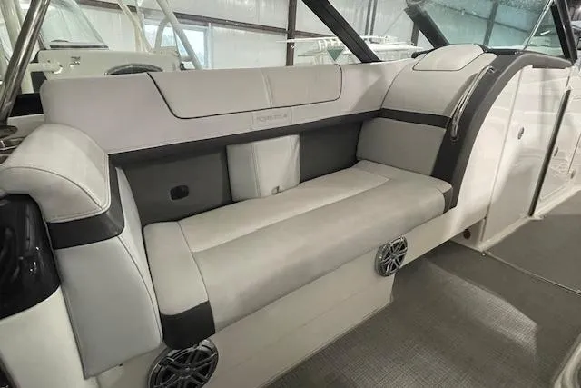Slide: The Image of 2017 Formula 350 Crossover Bowrider interior with plush seating and modern design. - 35