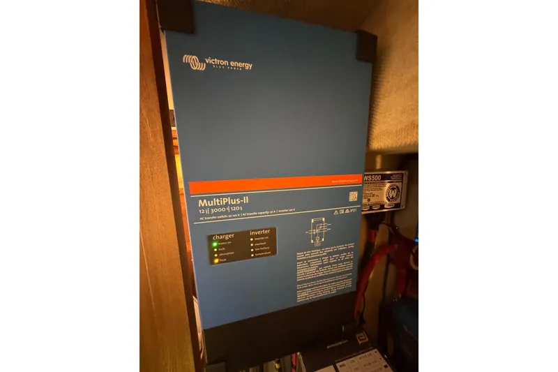 Slide: The Image of Shower area in 1986 Carver 42 Aft Cabin Motor Yacht, featuring compact design and amenities. - 104