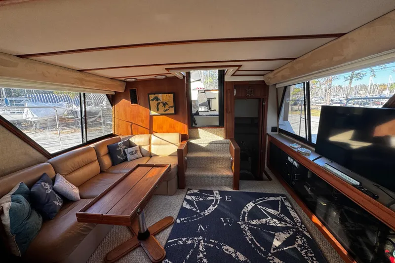 Slide: The Image of Generator control panel on 1986 Carver 42 Aft Cabin Motor Yacht, showing elapsed time. - 69