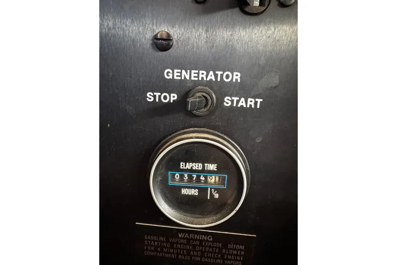 Slide: The Image of Galley double sink area in 1986 Carver 42 Aft Cabin Motor Yacht - 76