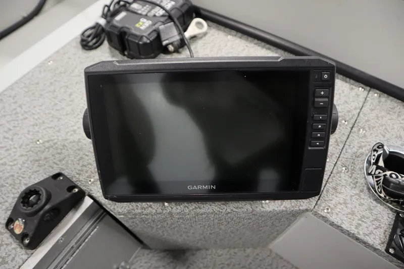 Slide: The Image of 2024 Starcraft Patriot 14 TL boat with Garmin navigation system. - 26