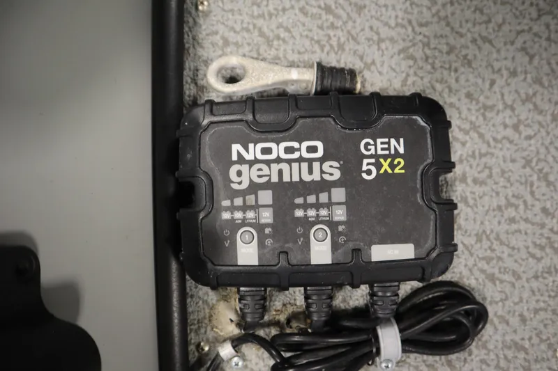 Slide: The Image of NOCO Genius GEN 5X2 battery charger in 2024 Starcraft Patriot 14 TL. - 28