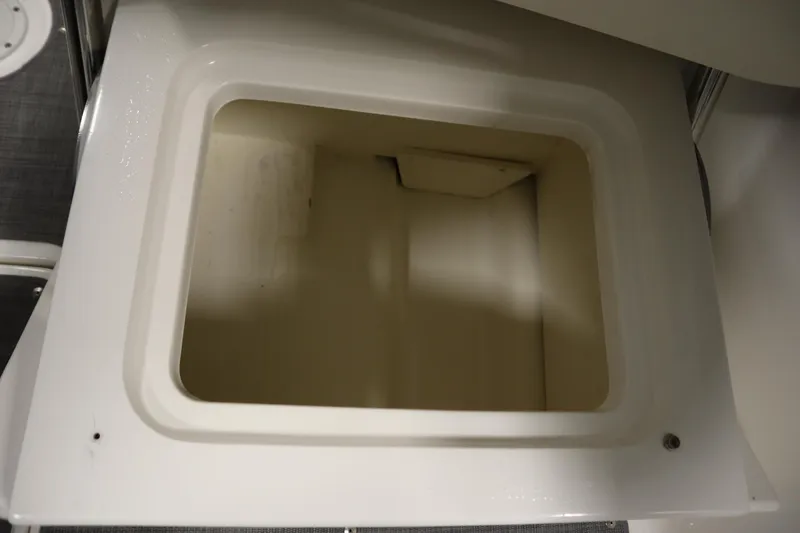 Slide: The Image of Storage compartment in 2021 Bayliner VR5 Bowrider OB boat. - 36